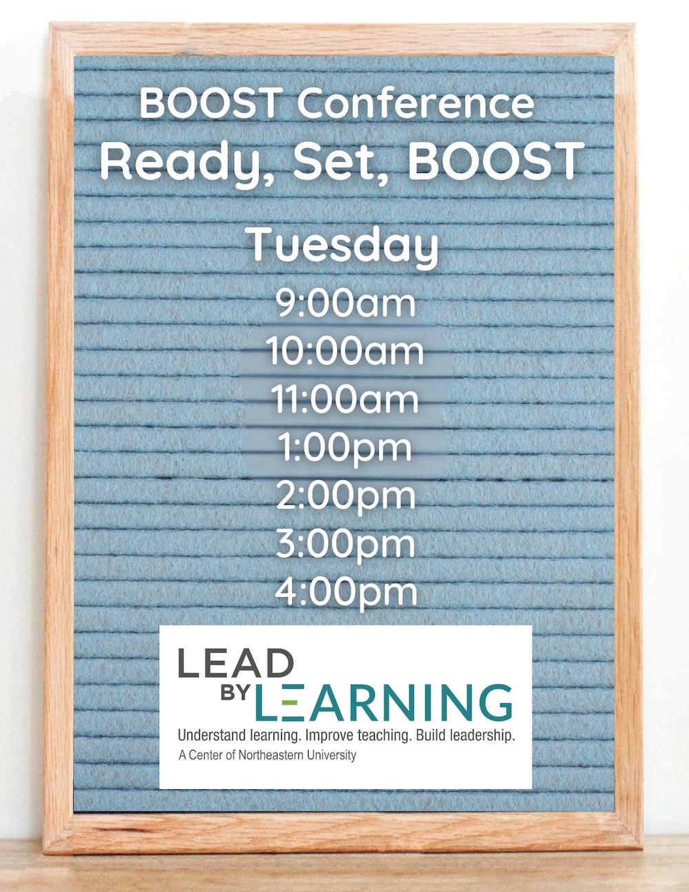 Ready Set BOOST Times Board